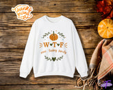 Wine, Turkey, and Family Thanksgiving Sweatshirt