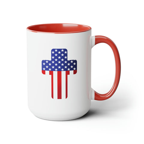 12 oz American Flag Coffee Mug